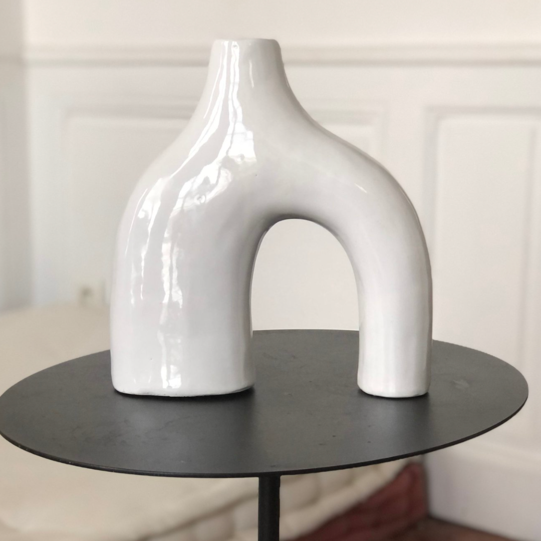 Cob White Vase